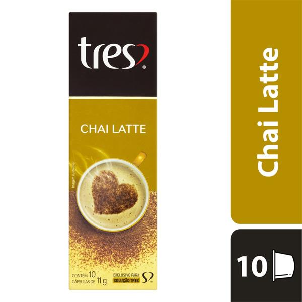 Cápsula Chai Latte, Compatível com Cafeteira Tres, 3 corações - CX 10 UN