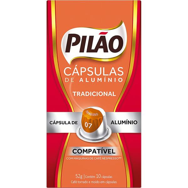 Café Pilão Cápsula Tradicional, Compatível com Cafeteira Nespresso - CX 10 UN