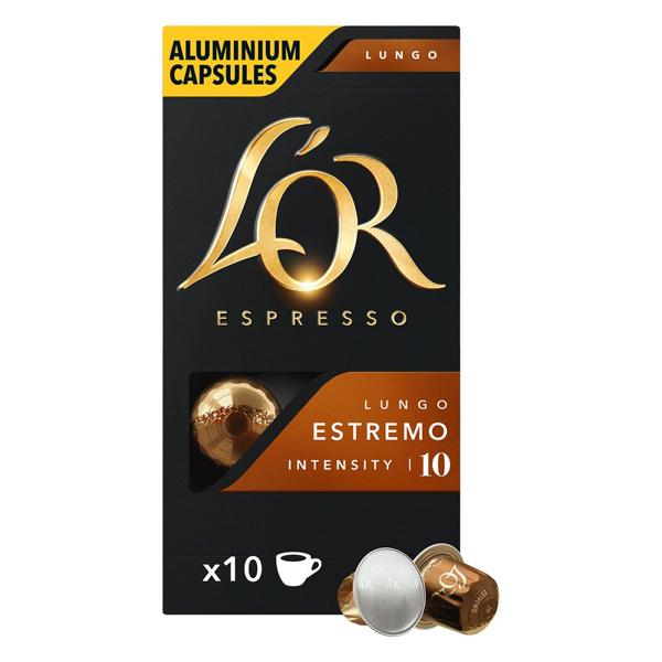 Cápsula de café Lór, Estremo, Compatível com Cafeteira Nespresso - CX 10 UN