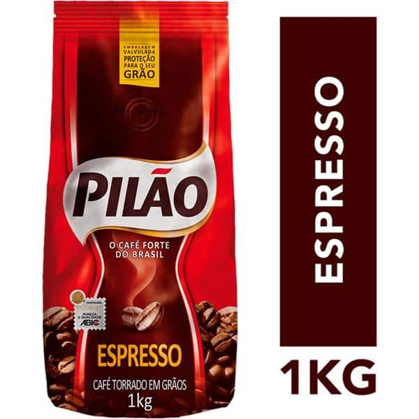 Café Pilão Grãos, Espresso Pouch, 1kg PT 1 UN