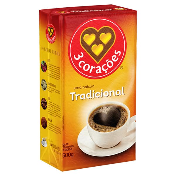 Café Torrado e Moído 3 Corações, Tradicional, Três Corações - PT 1 UN