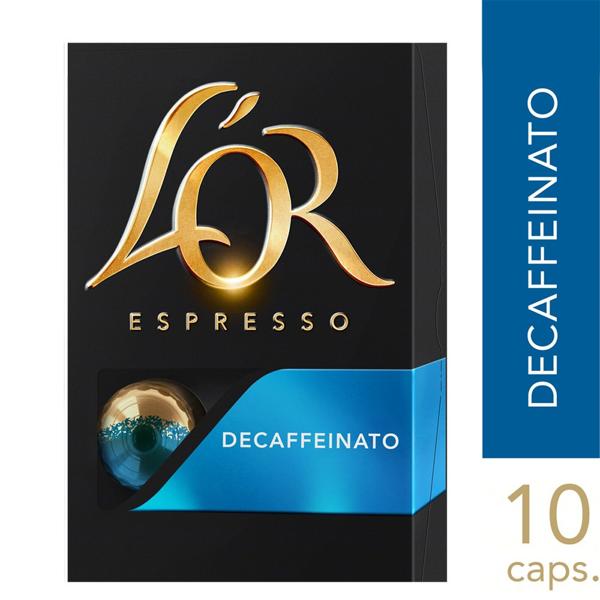 Cápsula de café Lór, Descafeinatto, Compatível com Cafeteira Nespresso - CX 10 UN