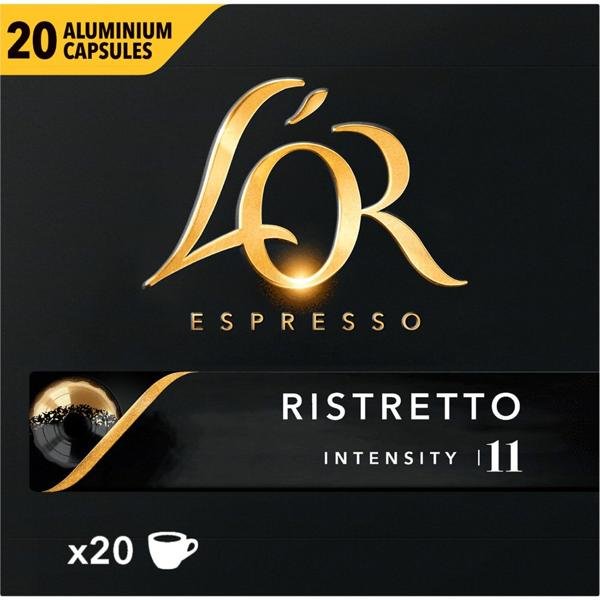 Café LOR Cápsula Ristretto, Compatível com Cafeteira Nespresso - CX 20 UN