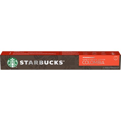 Cápsula de café Starbucks Colombia, Compatível com Cafeteira Nespresso, Starbucks - CX 10 UN