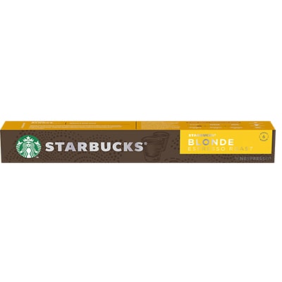 Cápsula de café Starbucks Blonde, Compatível com Cafeteira Nespresso, Starbucks - CX 10 UN