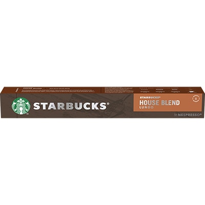 Cápsula de café Starbucks House Blend, Compatível com Cafeteira Nespresso, Starbucks - CX 10 UN