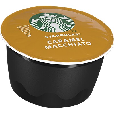 Cápsula de café Starbucks Caramelo Macchiato, Compatível com Cafeteira Dolce Gusto, Starbucks - CX 12 UN