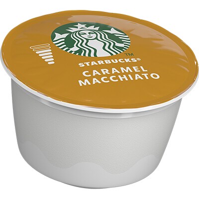 Cápsula de café Starbucks Caramelo Macchiato, Compatível com Cafeteira Dolce Gusto, Starbucks - CX 12 UN