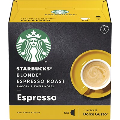 Cápsula de café Starbucks Blonde, Compatível com Cafeteira Dolce Gusto, Starbucks - CX 12 UN