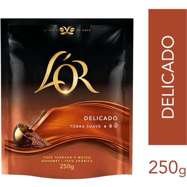 Café L'or Torrado e Moído Delicado, Sachê 250g PT 1 UN