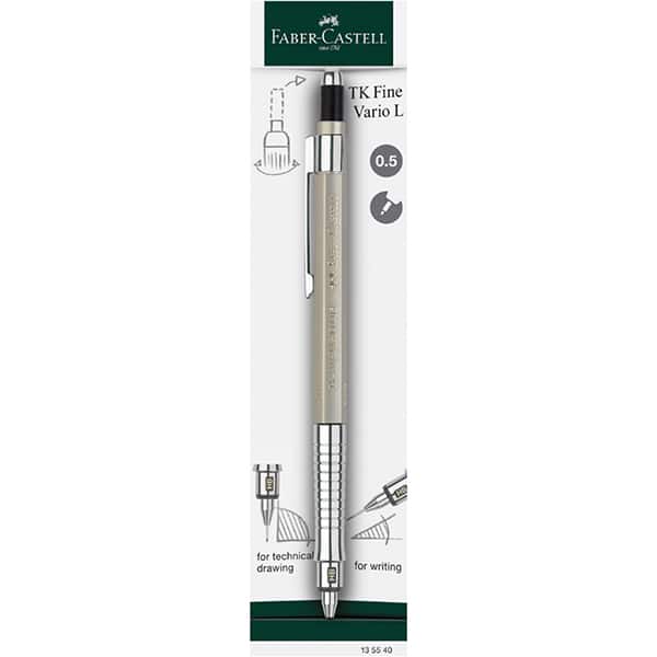 Lapiseira Técnica 0.5mm TK-Fine, Vario L, Branca, Faber-Castell - BT 1 UN