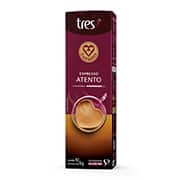 Cápsulas de Café Espresso Atento, Compatível com Cafeteira Tres, 3 corações - CX 10 UN Cápsulas de Café Espresso Atento, Compatível com Cafeteira Tres, 3 corações - CX 10 UN