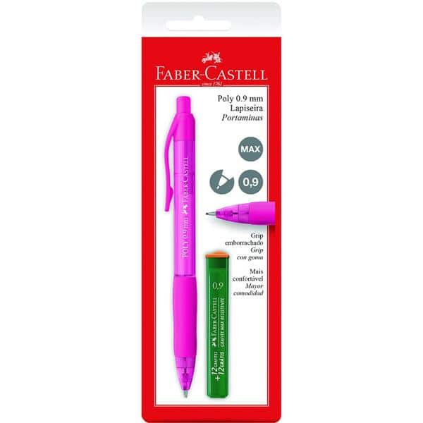 Lapiseira 0,9mm Poly sortida SM/09POLY Faber-castell BT 1 UN