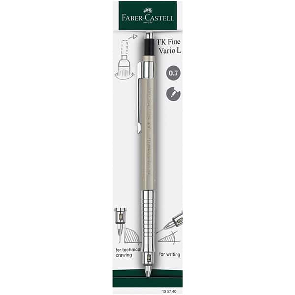 Lapiseira Técnica 0.7mm TK-Fine, Vario L, Branca, Faber-Castell - BT 1 UN