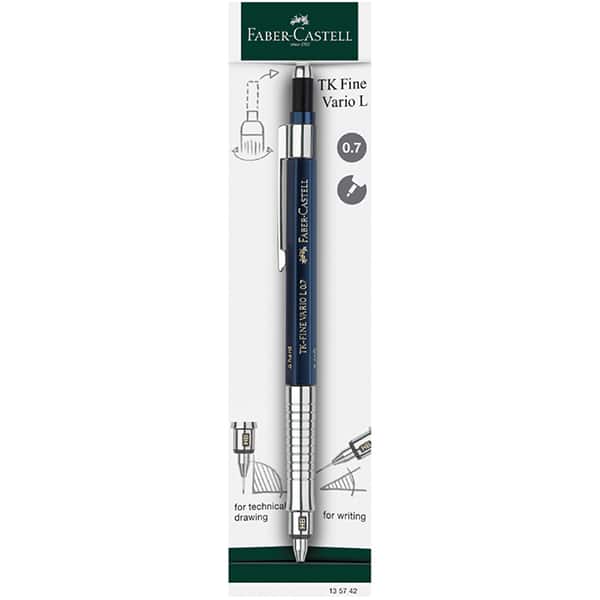 Lapiseira Técnica 0.7mm TK-Fine, Vario L, Azul, Faber-Castell - BT 1 UN