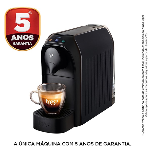 Cafeteira Passione para Expresso e Multibebidas, 127v, Preto, 20038999, Três Corações - CX 1 UN