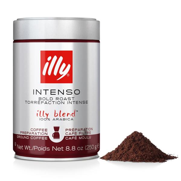 Café moído filter Intenso, 250g, 8867, Illy - LT 1 UN