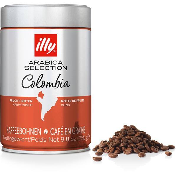 Café em grãos Arábica Selection, Colombia, 250g. 7098, Illy - LT 1 UN