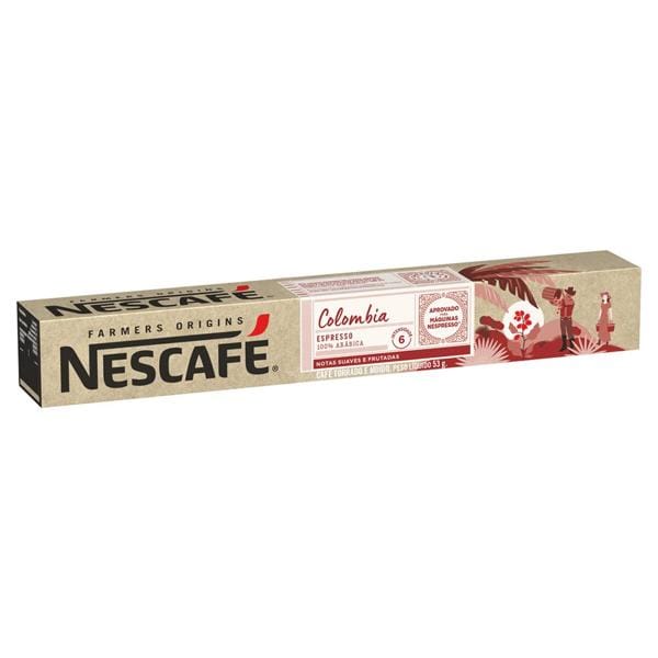 Cápsula de café, 3 Colombia, Compatível com Cafeteira Nespresso, Nestlé - CX 10 UN