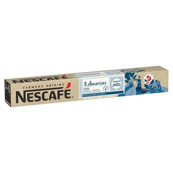 Cápsula de café, 3 américas, Compatível com Cafeteira Nespresso, Nestlé - CX 10 UN