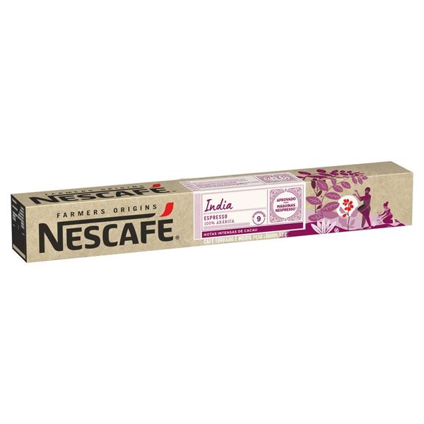 Cápsula de café, índia, Compatível com Cafeteira Nespresso, Nestlé - CX 10 UN