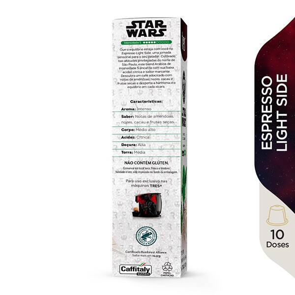 Cápsula café espresso Mestre Yoda, Tres Corações - CX 10 UN