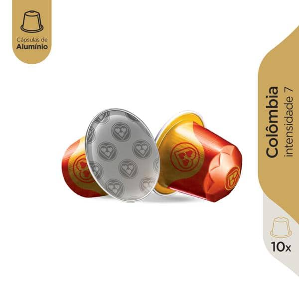 Cápsula de café Compatível com Nespresso, Colombia, Três Corações - CX 10 UN