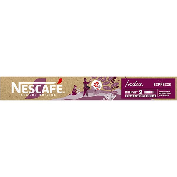 Cápsula de café, Índia, Compatível com Cafeteira Nespresso, Nestlé - CX 1 UN