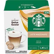 Cápsula de café Starbucks Latte macchiato, Compatível com Cafeteira Dolce Gusto, Starbucks - CX 10 UN Cápsula de café Starbucks Latte macchiato, Compatível com Cafeteira Dolce Gusto, Starbucks - CX 10 UN