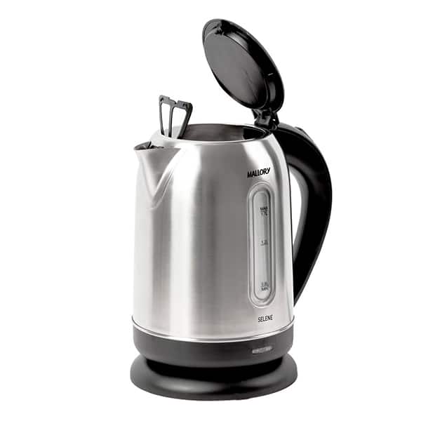 Chaleira elétrica Selene, 127V, Capacidade de 1,7 L, Base rotativa 360º, B98700321, Mallory - CX 1 UN