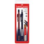 Lapiseira Poly, Slim 0.5mm mix, Azul e Roxo + 1 Tubo de Grafite, az/rx SM/05SLIMOFAR, Faber-Castell - BT 1 UN