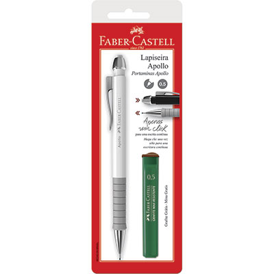 Lapiseira Apollo 0.5mm Cores Sortidas Faber-Castell - BT 1 UN Lapiseira Apollo 0.5mm Cores Sortidas Faber-Castell - BT 1 UN
