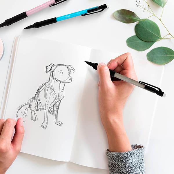 Lapiseira, Preta Fumê com grip, 0.5mm, Oval BT 1 UN