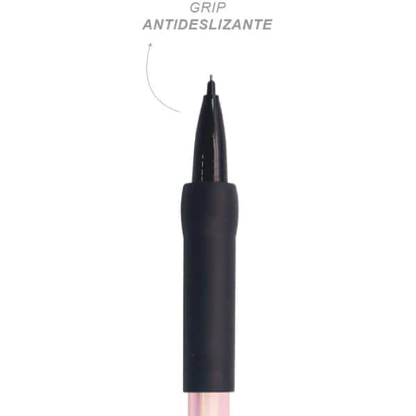 Lapiseira com grip antideslizante, Rosa, 0.5mm, Oval - PT 1 UN