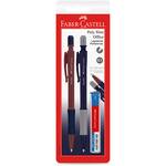 Lapiseira Poly Slim 0.7mm, Azul e Roxo, Faber-Castell - BT 2 UN