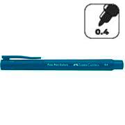 Caneta hidrográfica Ponta Porosa Fine Pen, Ponta Fina 0.4mm, Azul Médio, Faber-Castell - 1 UN