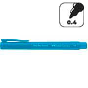Caneta hidrográfica Ponta Porosa Fine Pen, Ponta Fina 0.4mm, Azul Neon, Faber-Castell - 1 UN