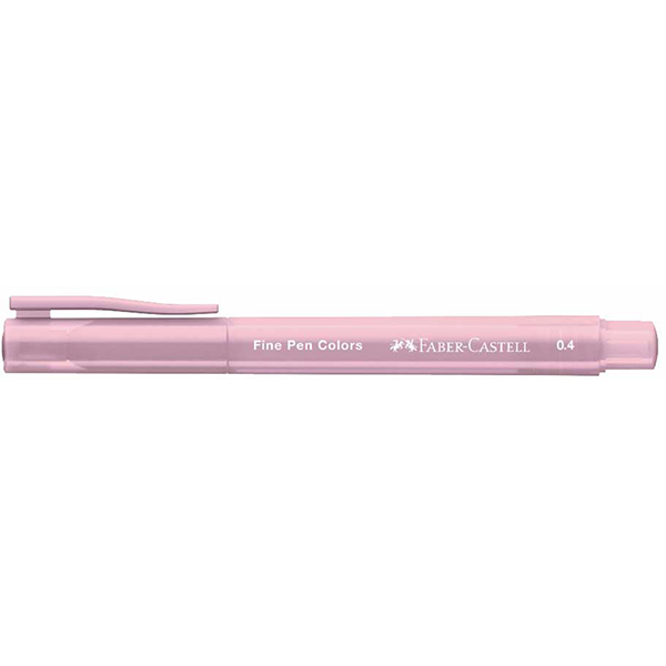 Caneta hidrográfica Ponta Porosa Fine Pen, Ponta Fina 0.4mm, Rosa Escuro, Faber-Castell - 1 UN Caneta hidrográfica Ponta Porosa Fine Pen, Ponta Fina 0.4mm, Rosa Escuro, Faber-Castell - 1 UN