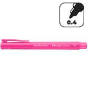 Caneta hidrográfica Ponta Porosa Fine Pen, Ponta Fina 0.4mm, Rosa Neon, Faber-Castell - 1 UN