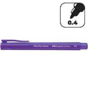 Caneta hidrográfica Ponta Porosa Fine Pen, Ponta Fina 0.4mm, Violeta, Faber-Castell - 1 UN