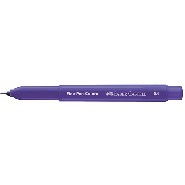 Caneta hidrográfica Ponta Porosa Fine Pen, Ponta Fina 0.4mm, Violeta, Faber-Castell - 1 UN