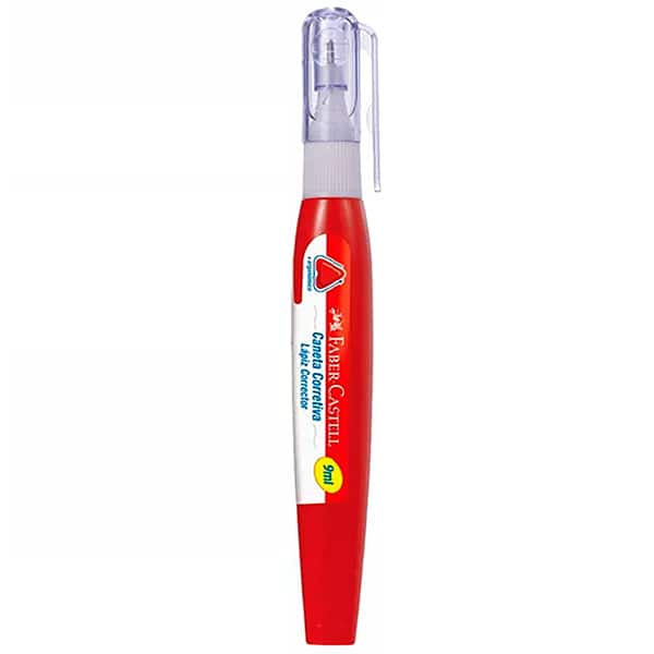 Caneta Corretiva, 9ml, Faber-Castell - BT 1 UN