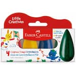 Giz de Cera Pião, Little Creatives, 4 Cores, Faber-Castell - CX 4 UN