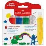 Pincéis com Guache Jumbo, Little Creatives, 6 Cores, 24ml, Faber-Castell - CX 1 UN