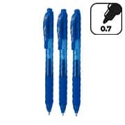 Caneta gel retrátil Energel-X, 0,7mm, Azul, SM/BLN107-3, Pentel - BT 3 UN