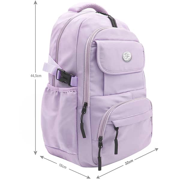 Mochila para notebook até 15" em poliéster, Lilás Pastel, Up - PT 1 UN