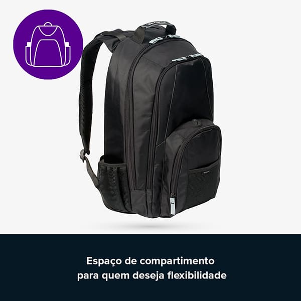 Mochila para notebook até 17 polegadas, Groove, Preto, CVR617, Targus - PT 1 UN Mochila para notebook até 17 polegadas, Groove, Preto, CVR617, Targus - PT 1 UN