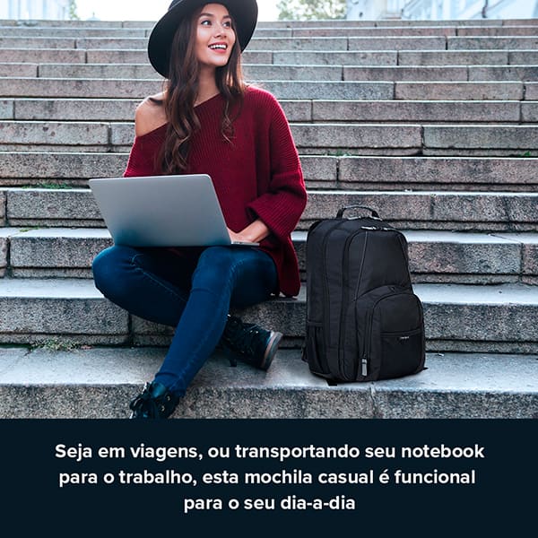 Mochila para notebook até 17 polegadas, Groove, Preto, CVR617, Targus - PT 1 UN Mochila para notebook até 17 polegadas, Groove, Preto, CVR617, Targus - PT 1 UN