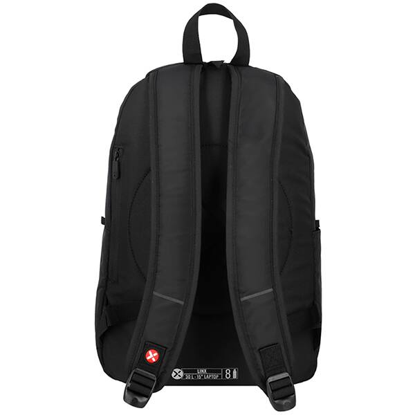 Mochila para notebook até 15", em poliéster, Linx, Preta, Xtrem - PT 1 UN Mochila para notebook até 15", em poliéster, Linx, Preta, Xtrem - PT 1 UN