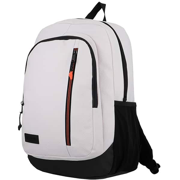 Mochila para Notebook de até 16" em poliéster, Bronx 2.0, Branco e Laranja, Xtrem - PT 1 UN Mochila para Notebook de até 16" em poliéster, Bronx 2.0, Branco e Laranja, Xtrem - PT 1 UN